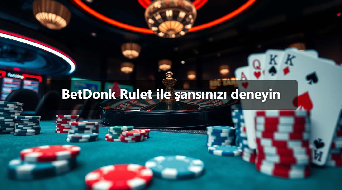 BetDonk Rulet ile şansınızı deneyin